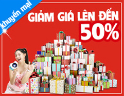 giảm giá 50%