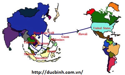 Đứt cáp quang trên biển, Internet Việt Nam bị ảnh hưởng từ 40 % -  60 % băng thông đi quốc tế.