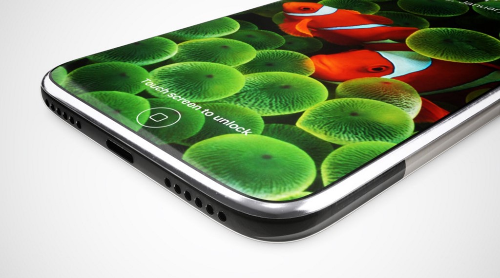 Ý tưởng iPhone 8 hoài cổ, viền siêu mỏng