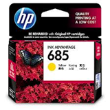 Mực HP 685 in phun màu vàng HP Deskjet  3525, 4615, 4625, 5525