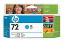 HP 72 130-ml Cyan Ink Cartridge T610-T1100-T1120-T770