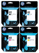 HP 82 Mực in phun màu ĐEN - Dùng cho Designjet 500 và 800